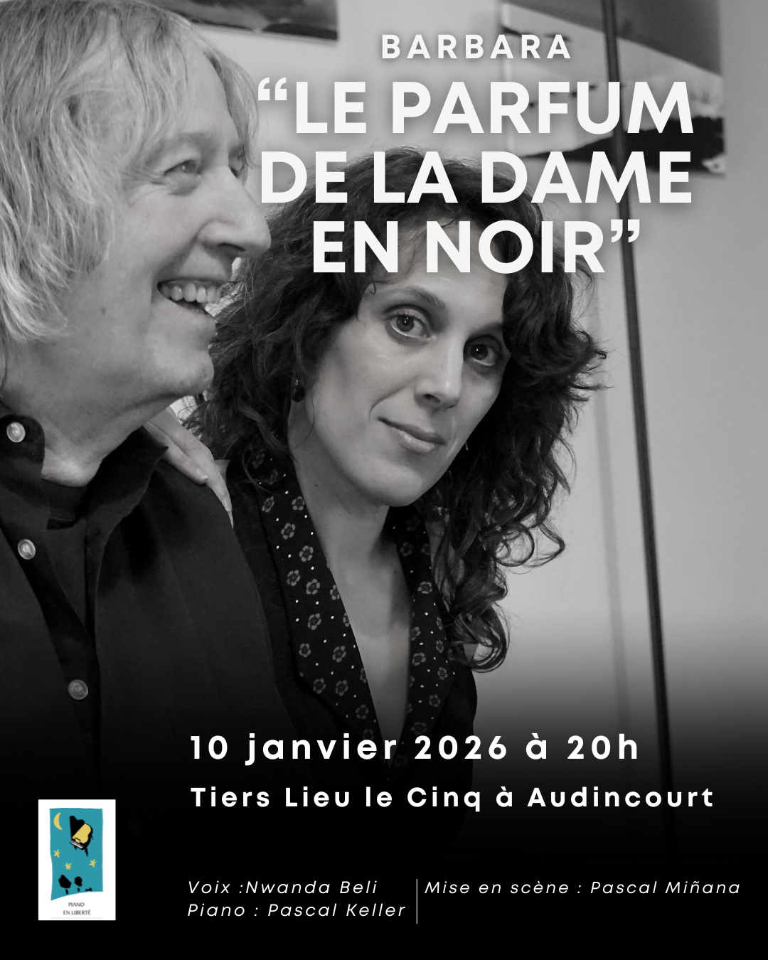 Affiche LE 5 à Audin 10.01.2026 barbara